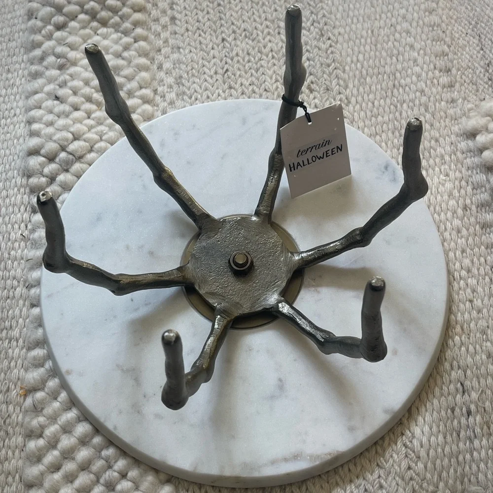 Spider Leg Marble Cake Stand by Terrain for Anthropologie. - Picture 6 of 10